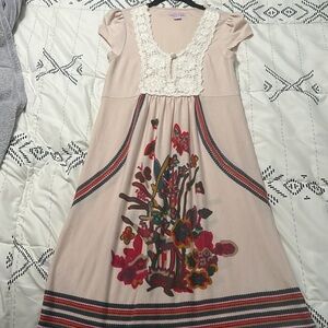 Pura Vida Costa Rica Boho crochet detail beach dress